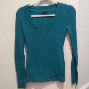 Express women’s sweater small aqua
